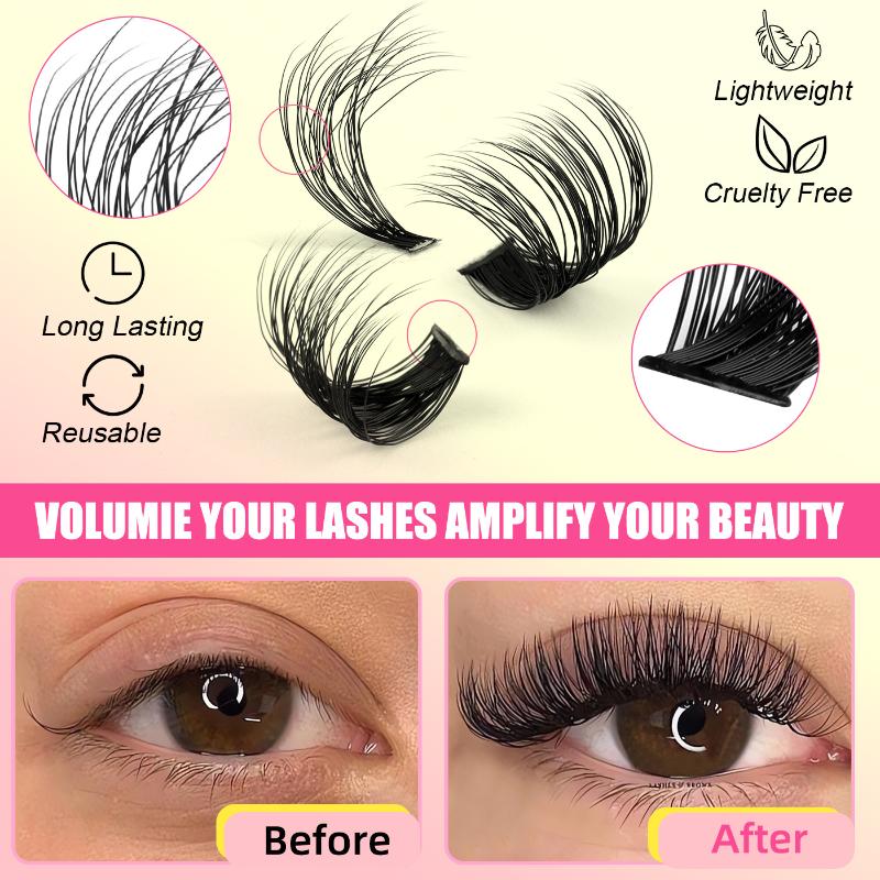 Eyelash Extension Volume Lashes - Valse wimperclusters Individuele wimpers met gemengde