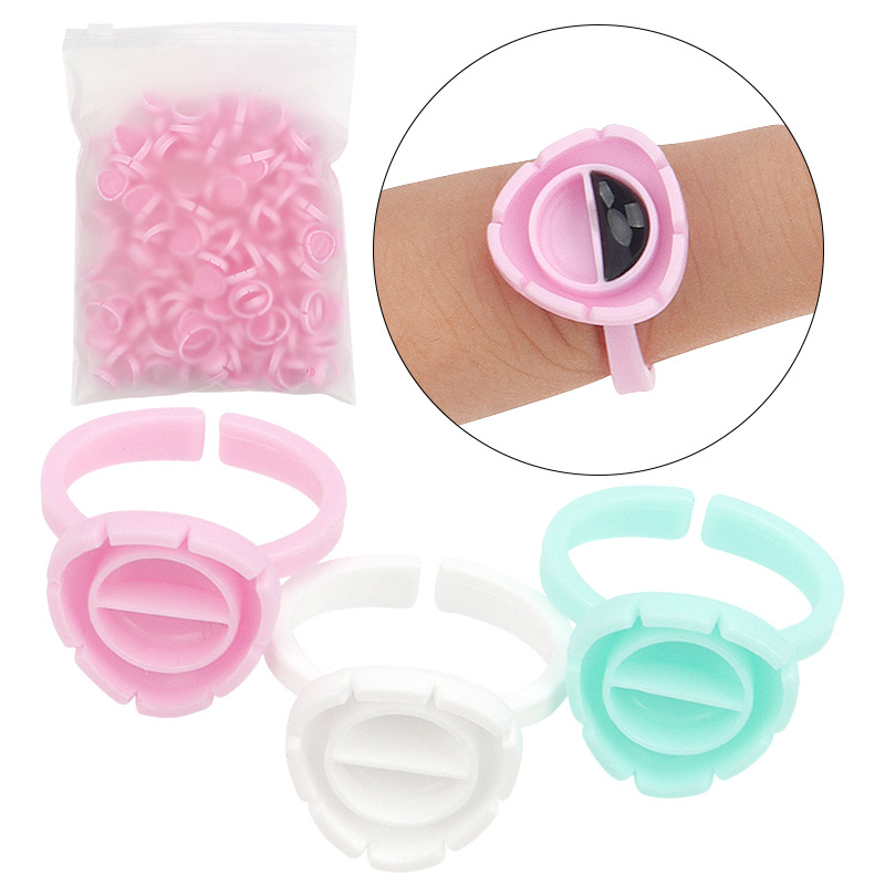 Eyelash Extension Volume Lashes - 100 Stuks Wegwerp Wimperverlenging Lijm Ventilator
