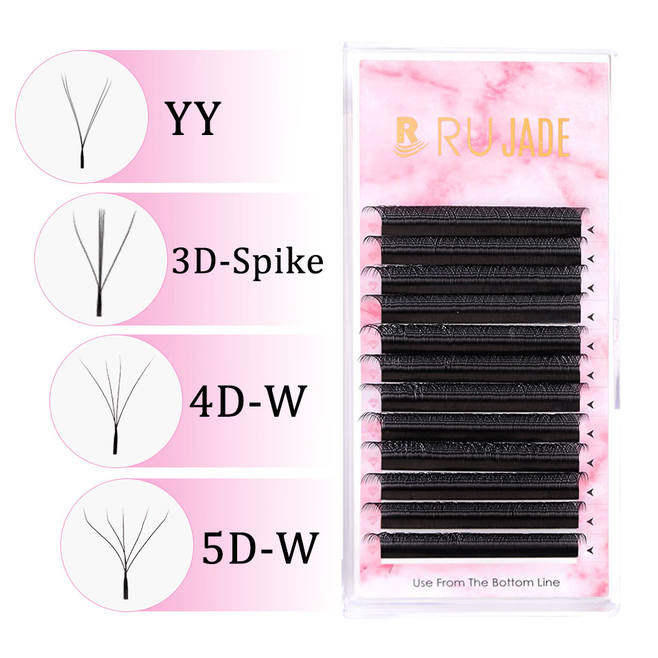 Eyelash Extension Y Shape - Rujade YY 3D 4D 5D W-vorm