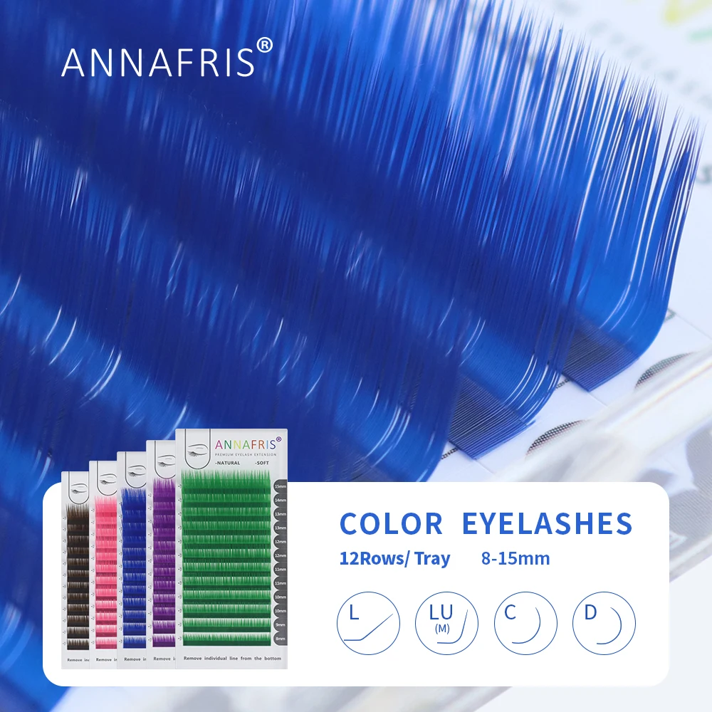 Lash Tile Palette - Annafris Individuele Gekleurde Wimper Extension C