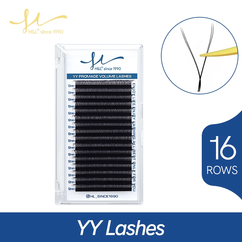 Eyelash Extension Y Shape - 16 Ros Yy Vorm Wimpers Extensie