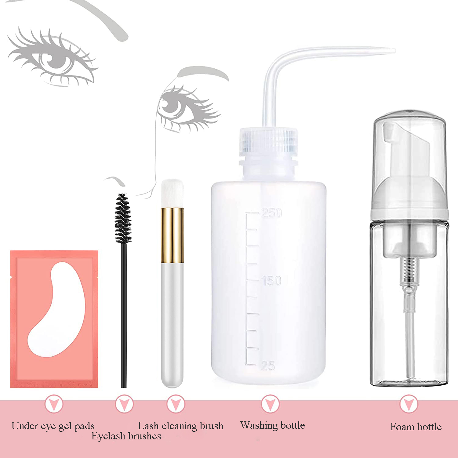 Wimperverlenging Reinigingsset - Eyelash Extension Wash Kit recensie en prijs