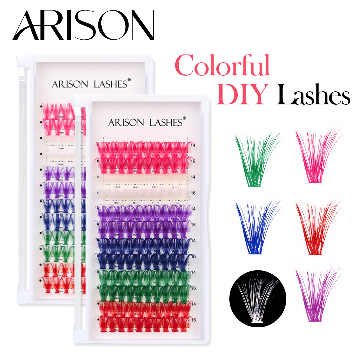 ARISON 12 Rijen Gemengde Gekle - Lash Tile Palette recensie en prijs