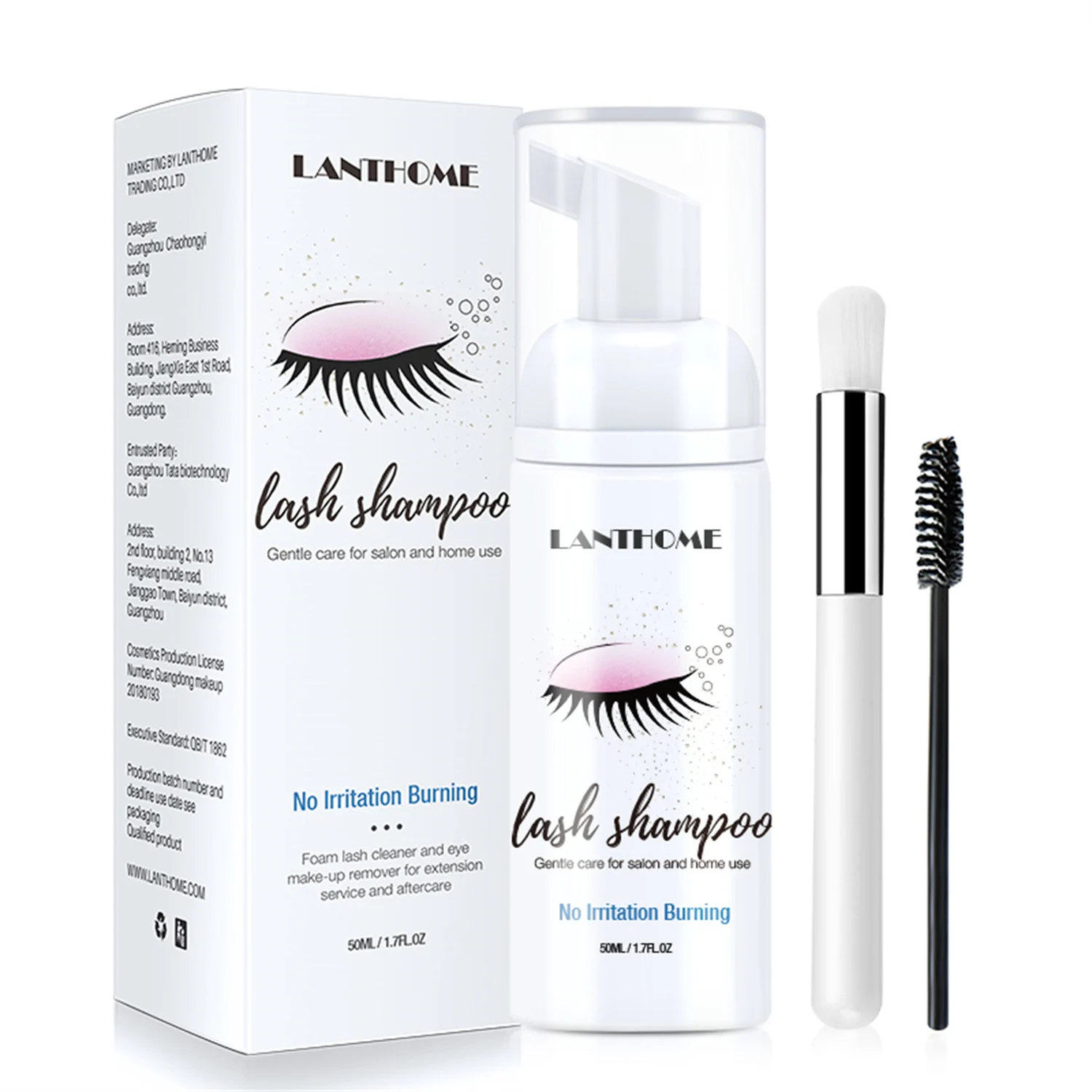 50ml Lanthome Wimperverlenging - Eyelash Extension Wash Kit recensie en prijs