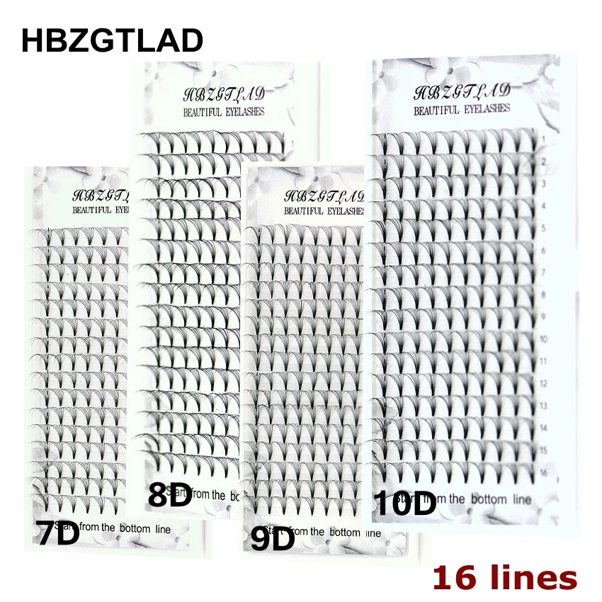 HBZGTLAD 16 Lijnen Grote Capac - Eyelash Extension Russian recensie en prijs