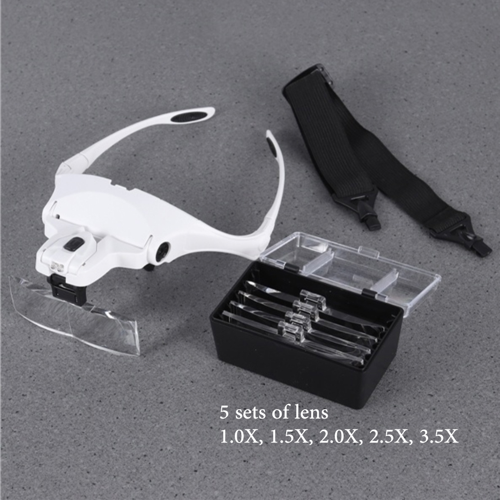 5-lens verstelbare vergrootgla - Eyelash Extension Glasses recensie en prijs