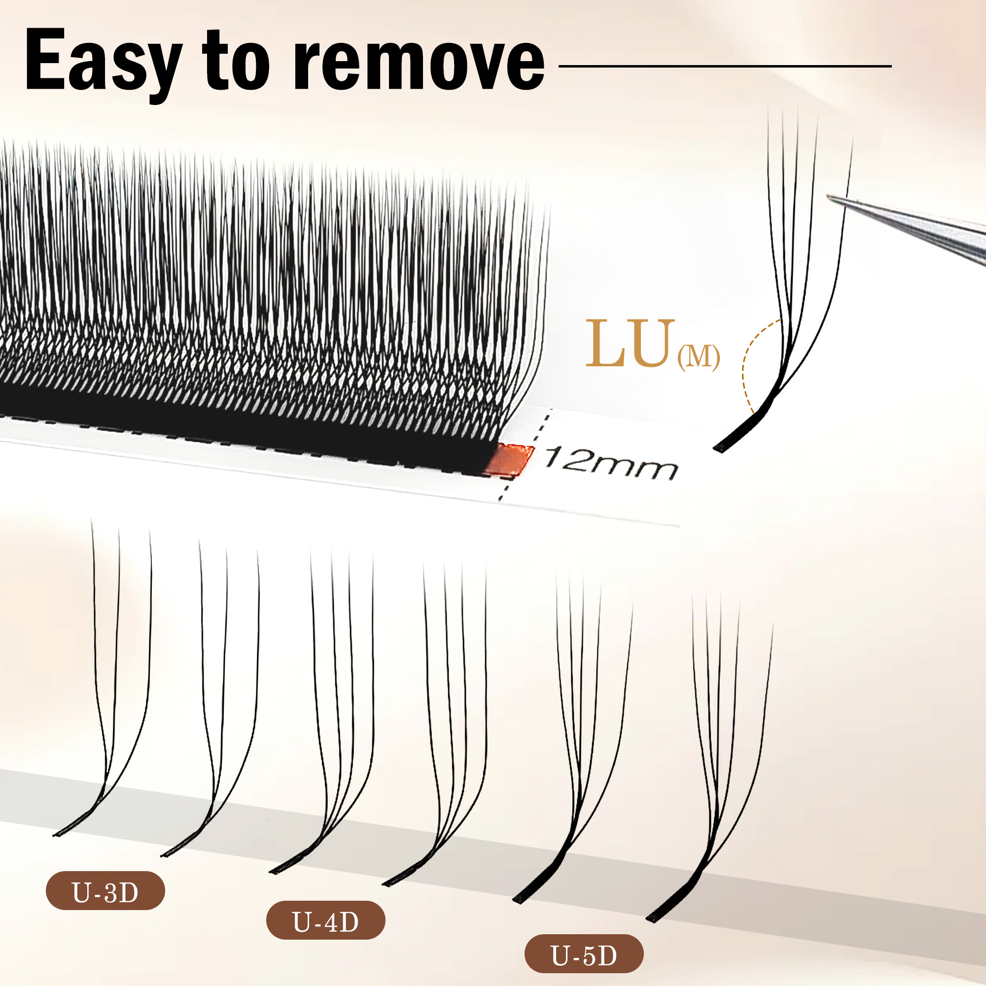 CoMango 3D 4D 5D U-vormige LU- - Eyelash Extension Yy recensie en prijs