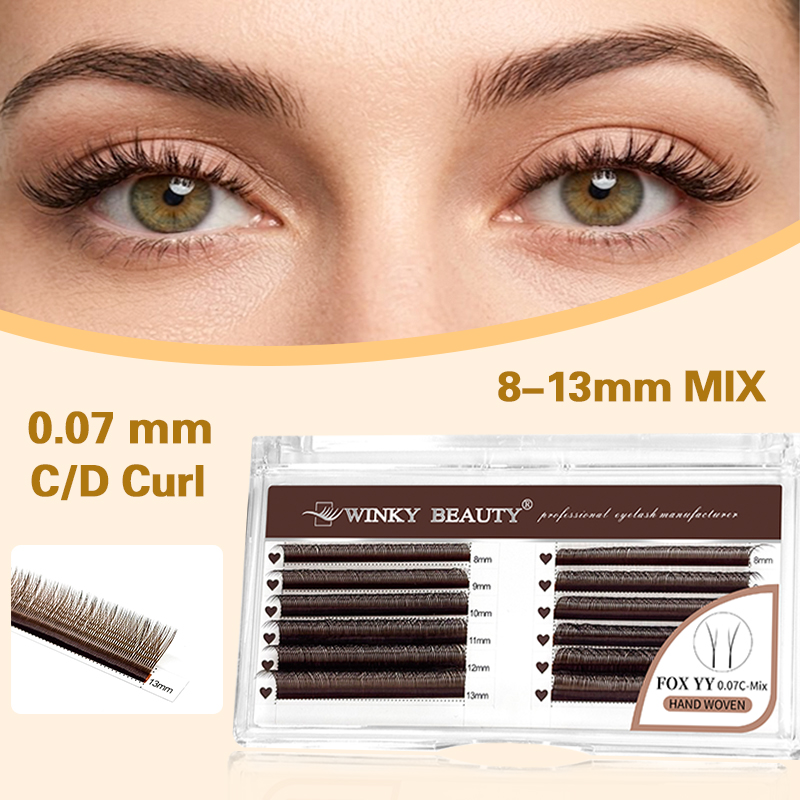 Winky Beauty Bruine Vos Yy Las - Eyelash Extension Y Shape recensie en prijs