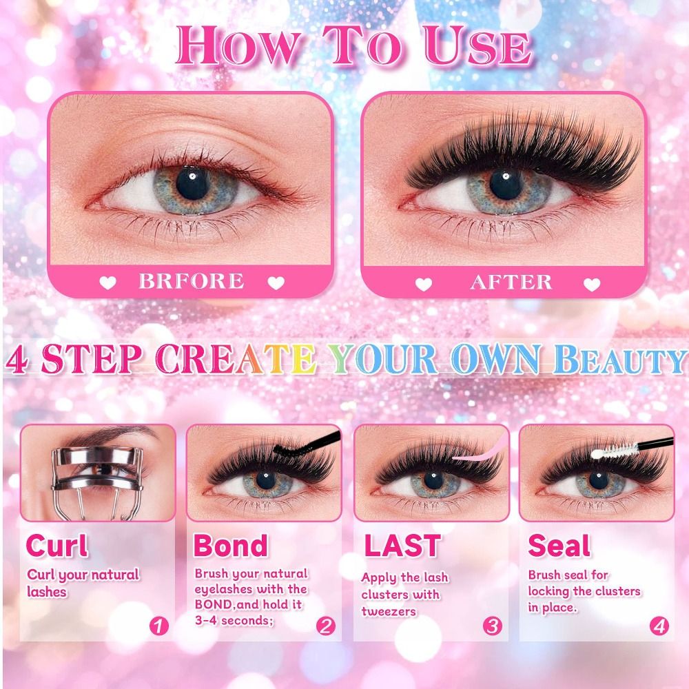 Natuurlijke look valse wimpers - Eyelash Extension Wispy Look recensie en prijs