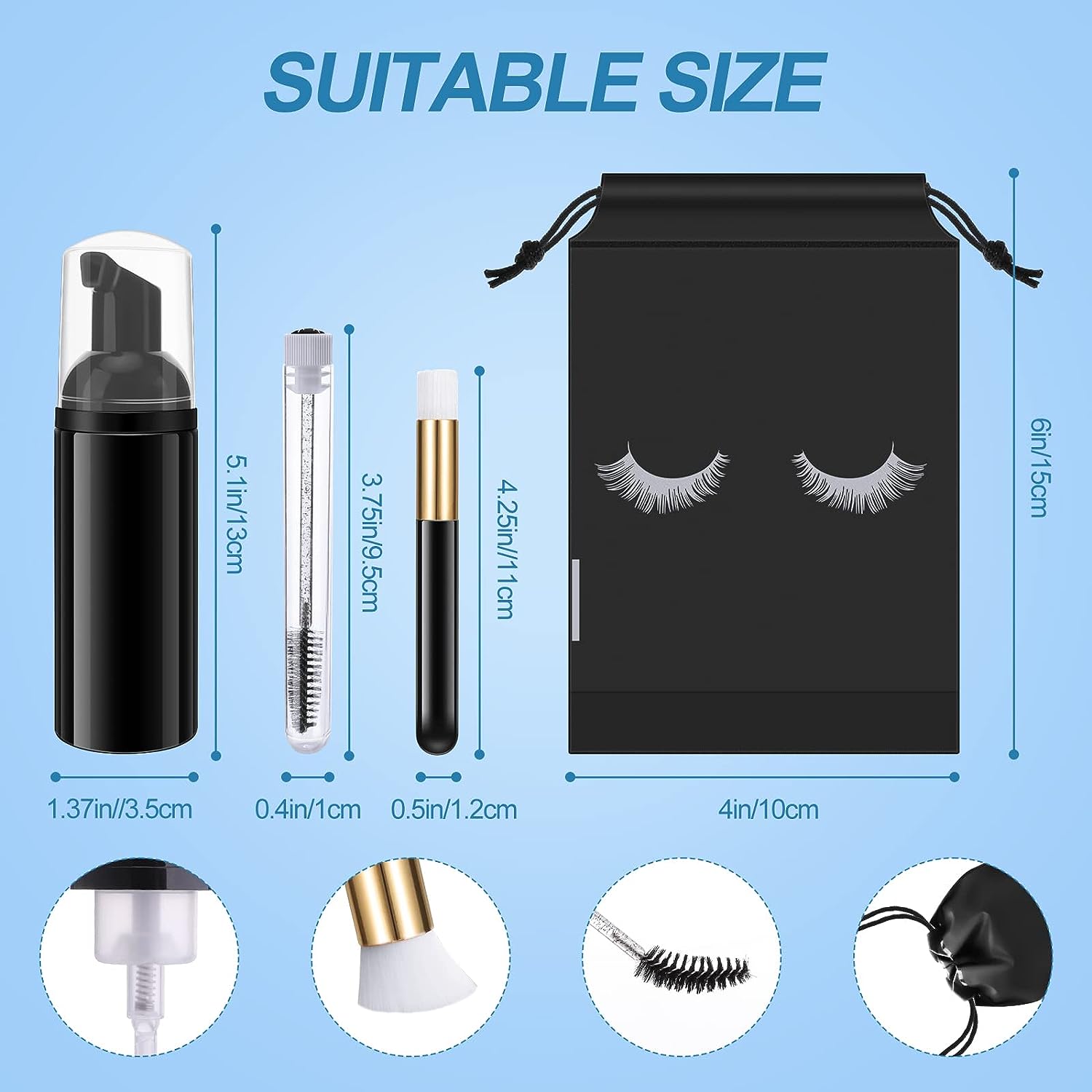 Wimperreinigingsset Lash Shamp - Eyelash Extension Wash Kit recensie en prijs