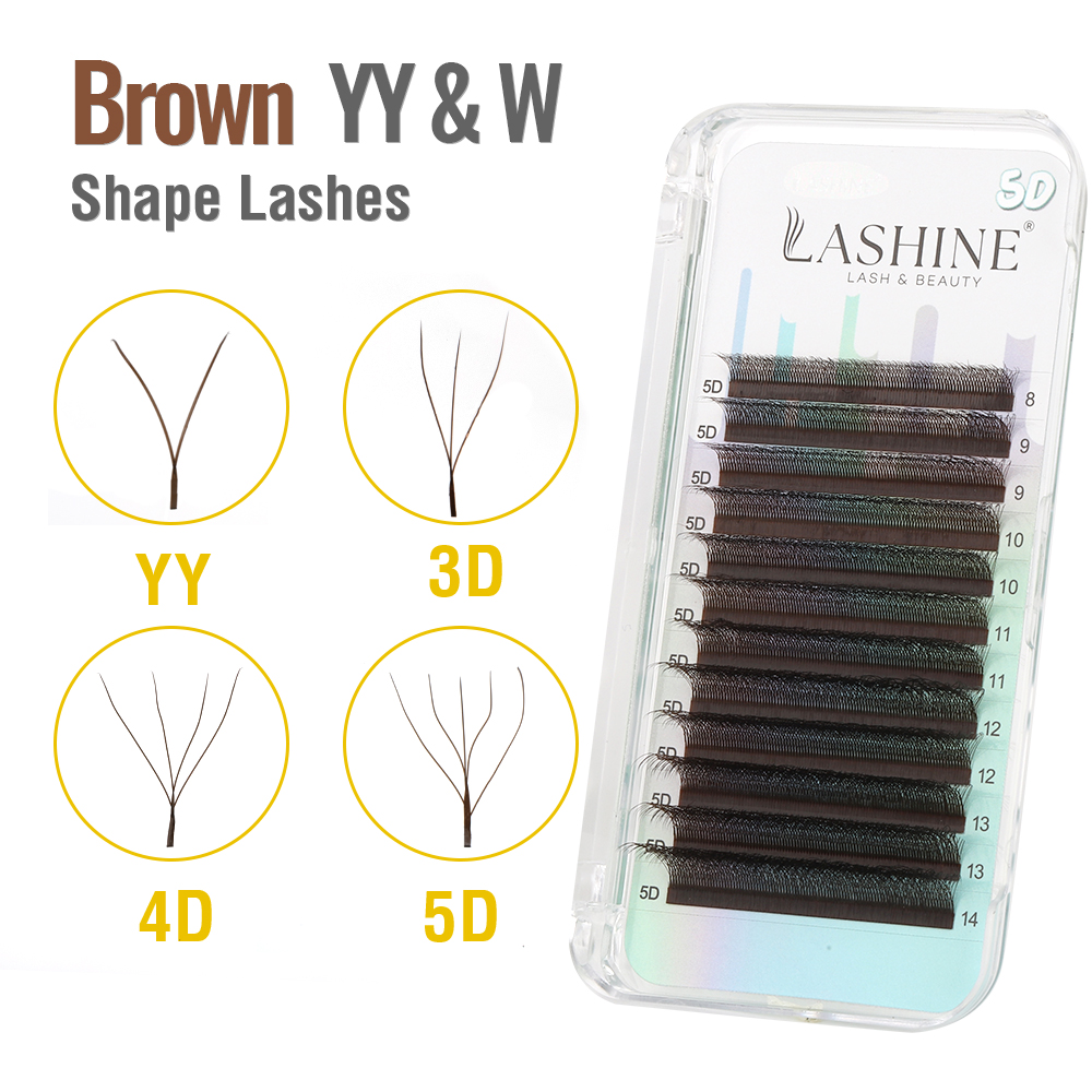 LASHINE Bruine YY/3D/4D/5D W-v - Eyelash Extension Yy recensie en prijs