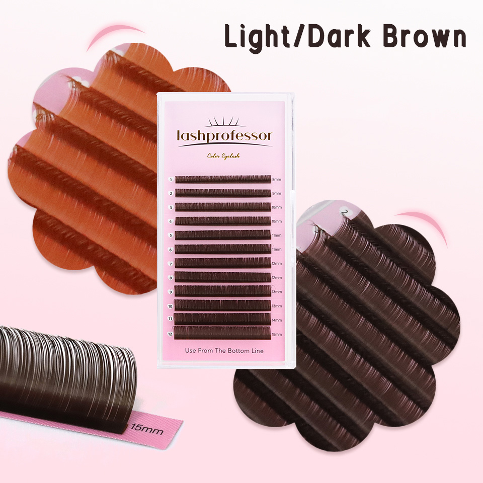 Donkerbruine wimperverlenging  - Lash Tile Palette recensie en prijs